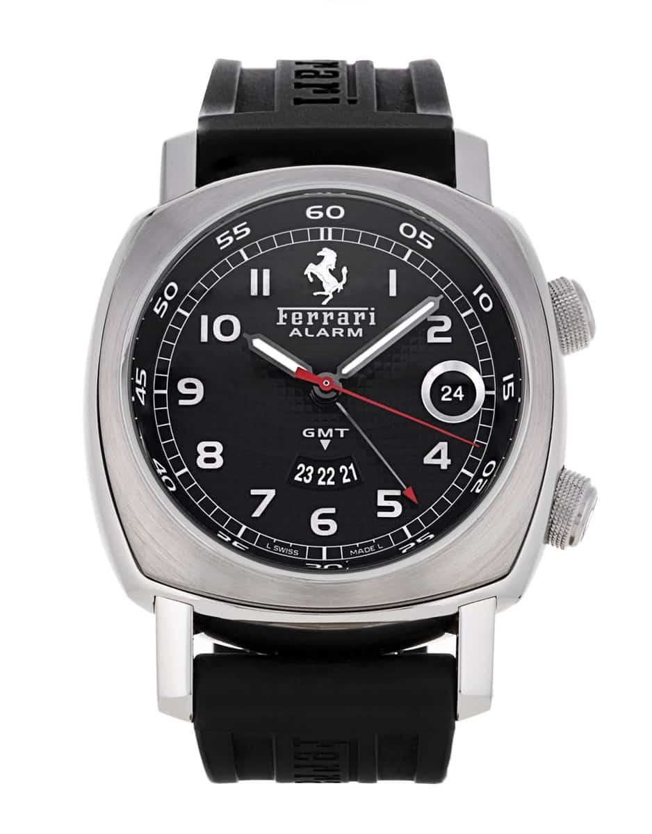 Panerai Ferrari FER00017 Black Arabic Dial Rubber Strap